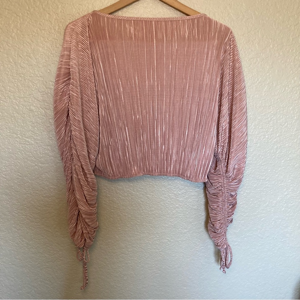 NWT Peach Renee C. Evening Out Classic Cowgirl Boho Chic w/ ruched sleeves